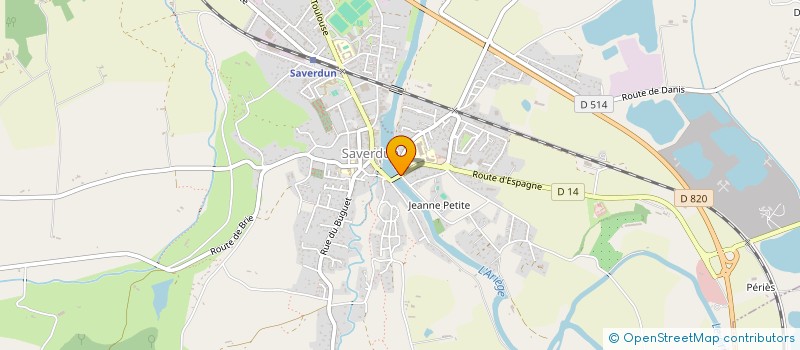 localisation de l'entreprise SAS AUTOVOLTA à SAVERDUN