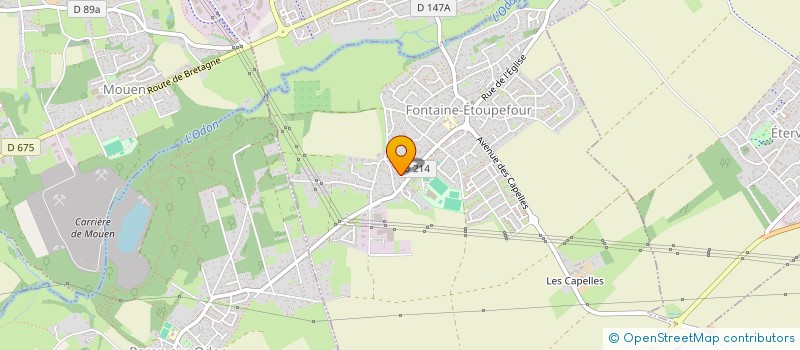 localisation de l'entreprise SAS AUVRAY CHRISTOPHE  FONTAINE-ETOUPEFOUR