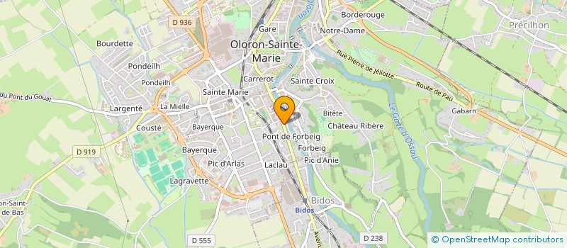 localisation de l'entreprise SAS AUX DELICES D'OLORON  OLORON-SAINTE-MARIE