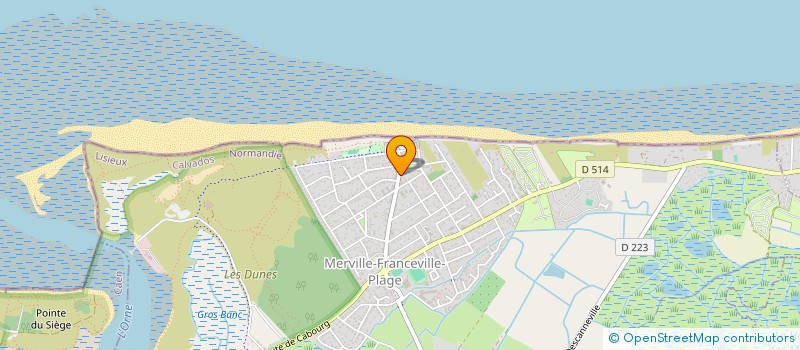 localisation de l'entreprise SAS AUX DELICES DE MERVILLE FRANCEVILLE  MERVILLE-FRANCEVILLE-PLAGE