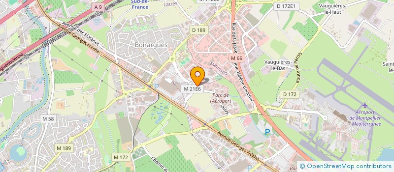 localisation de l'entreprise SAS AUZET  PEROLS