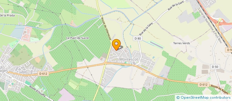 localisation de l'entreprise SAS AVA  MONTESCOT