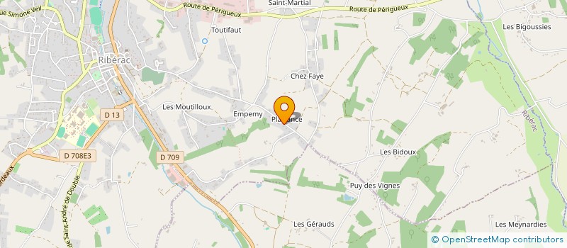 localisation de l'entreprise SAS AVAN 2  RIBERAC