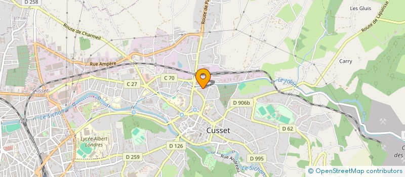 localisation de l'entreprise SAS AVENIR SOLAIRE DE L'AUBEPIERRE à CUSSET