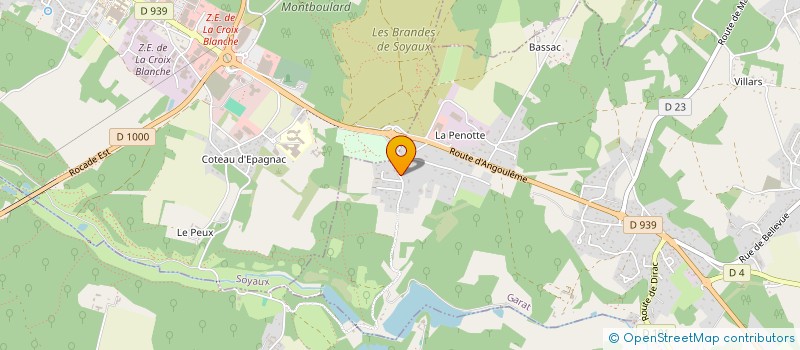 localisation de l'entreprise SAS AVI à GARAT