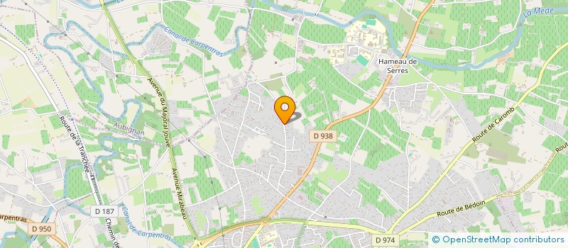 localisation de l'entreprise SAS AVIGNON SANTE à CARPENTRAS