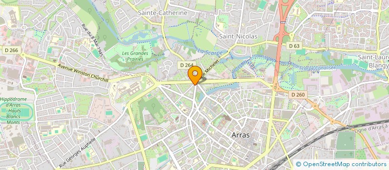 localisation de l'entreprise SAS AXESS PIECE AUTO à ARRAS