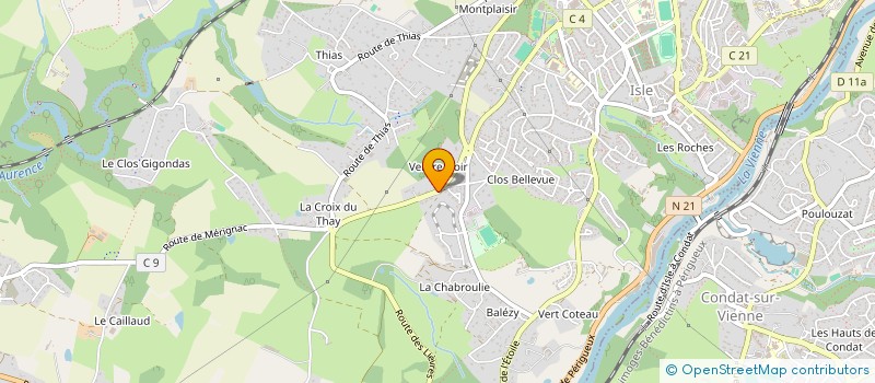 localisation de l'entreprise SAS AZ IMMO à ISLE