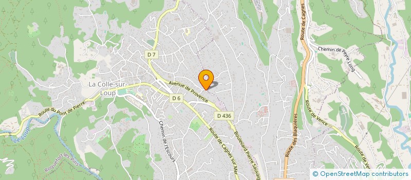 localisation de l'entreprise SAS AZVR à LA COLLE-SUR-LOUP