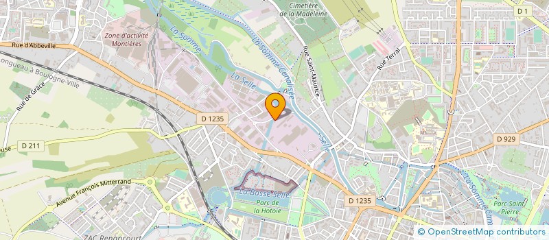 localisation de l'entreprise SAS B.L.H.  AMIENS