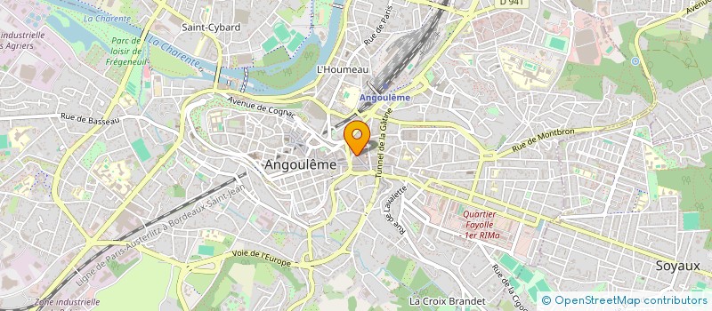 localisation de l'entreprise SAS B-M RESTAURATION à ANGOULEME