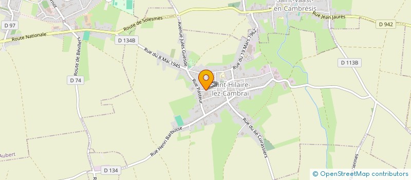 localisation de l'entreprise SAS B.N.BAT  SAINT-HILAIRE-LEZ-CAMBRAI