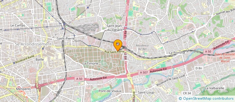 localisation de l'entreprise SAS B.R.M  MARSEILLE