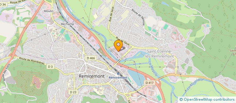 localisation de l'entreprise SAS B.T.C.R  SAINT-ETIENNE-LES-REMIREMONT