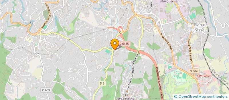 localisation de l'entreprise SAS B.T.I à GRASSE