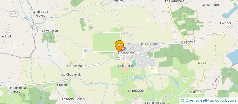 localisation de l'entreprise SAS B.T.S INDUSTRIE à CONCORET