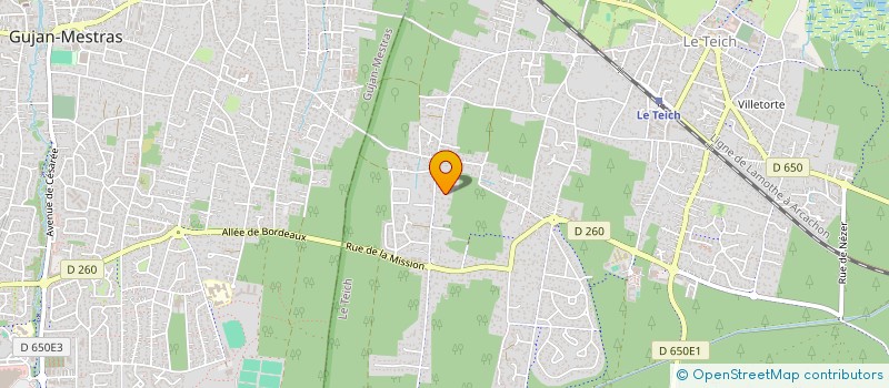 localisation de l'entreprise SAS B2J  LE TEICH