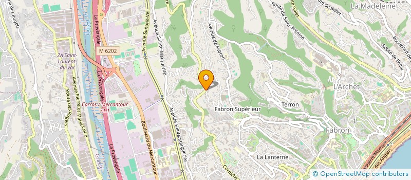 localisation de l'entreprise SAS BAAGJET à NICE