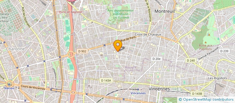 localisation de l'entreprise SAS BABACHE à MONTREUIL