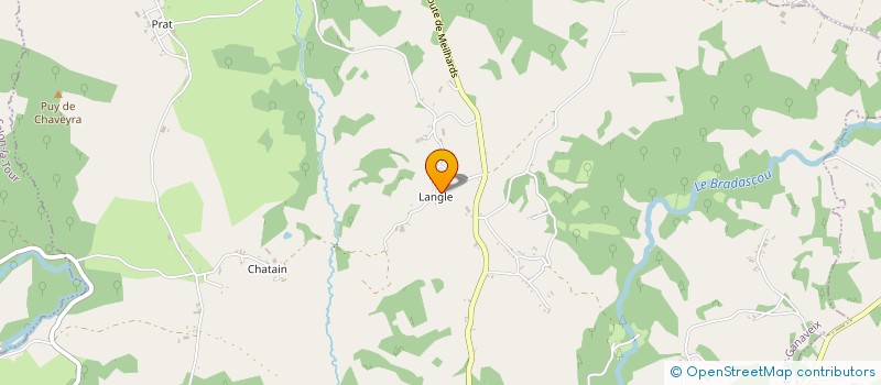 localisation de l'entreprise SAS BACHELERIE PRODUCTION  CONDAT-SUR-GANAVEIX