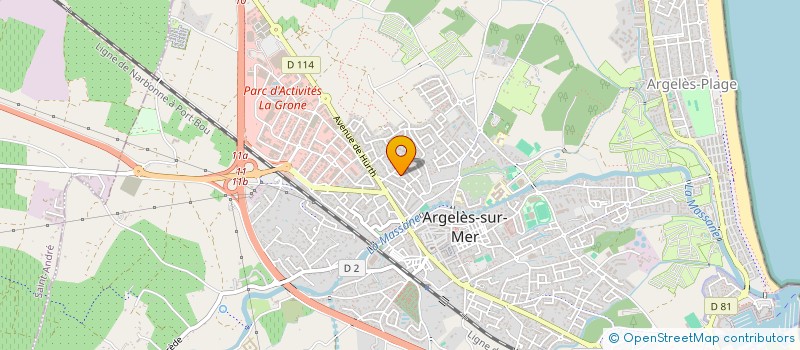 localisation de l'entreprise SAS BAF  ARGELES-SUR-MER