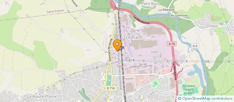 localisation de l'entreprise SAS BAGES  ISSOIRE