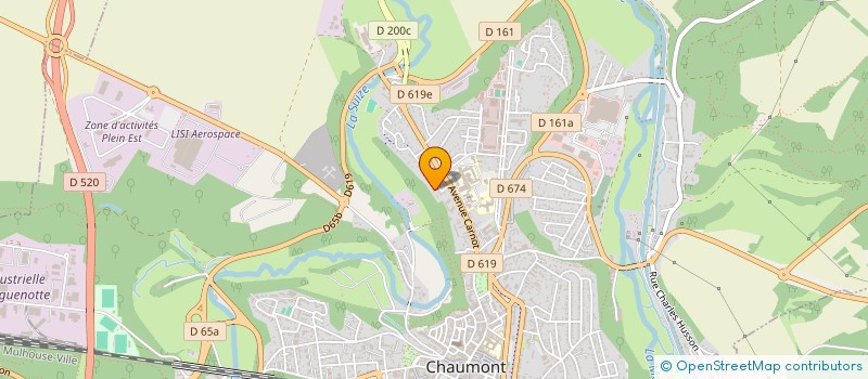 localisation de l'entreprise SAS BAIE BRUNE à CHAUMONT