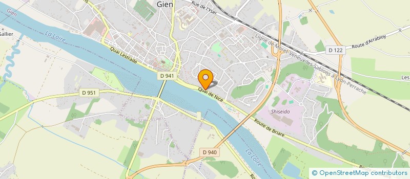 localisation de l'entreprise SAS BAM  GIEN