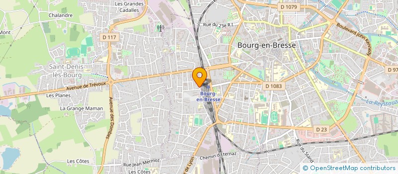 localisation de l'entreprise SAS BAR - PIZZERIA - LE PELOUX  BOURG-EN-BRESSE