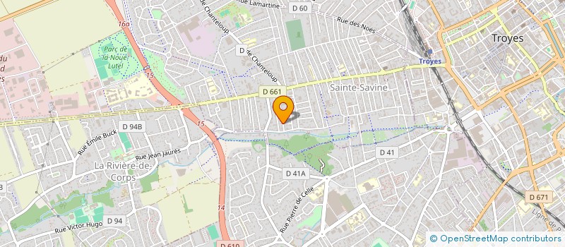 localisation de l'entreprise SAS BARCELO - DISTER & FILLES  SAINTE-SAVINE