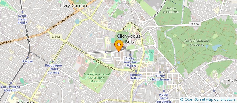 localisation de l'entreprise SAS BARHANDI & BIN NAJI à CLICHY-SOUS-BOIS