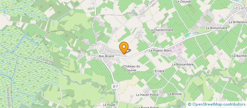 localisation de l'entreprise SAS BARICK COURTAG  LANDREAU (LE)