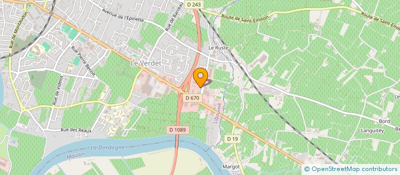 localisation de l'entreprise SAS BAROUSSE ENTREPRISE à LIBOURNE
