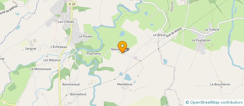 localisation de l'entreprise SAS BARUSSAUD à SAINT-MARTIN-LE-VIEUX
