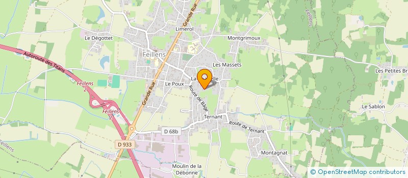 localisation de l'entreprise SAS BAS à FEILLENS