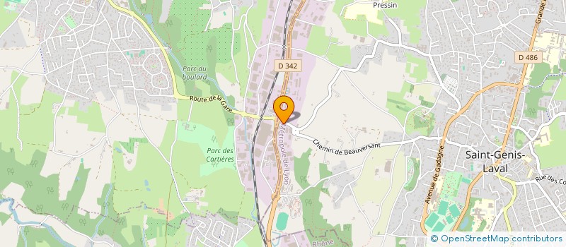 localisation de l'entreprise SAS BASSET AUTO à SAINT-GENIS-LAVAL