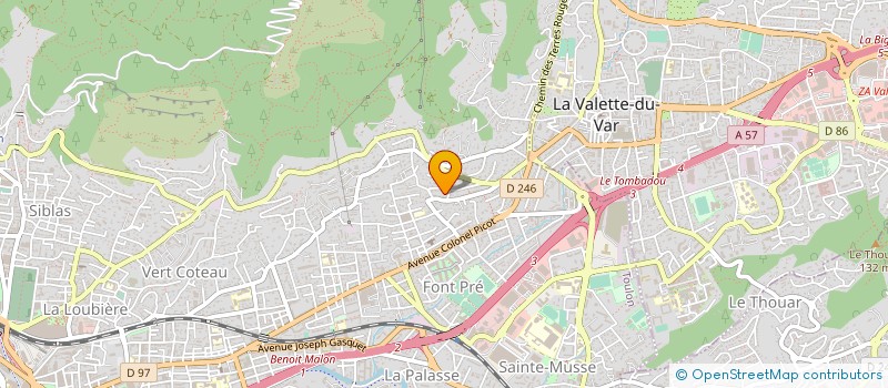 localisation de l'entreprise SAS BASTAROCKET à TOULON