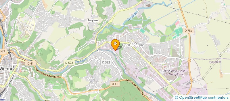 localisation de l'entreprise SAS BATI-COLORS  PONT-EVEQUE