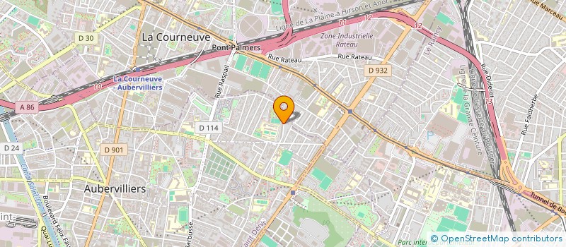 localisation de l'entreprise SAS BATI RHOY  AUBERVILLIERS