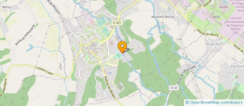 localisation de l'entreprise SAS BATI SUD à MOURENX