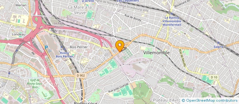 localisation de l'entreprise SAS BATILOK  VILLEMOMBLE