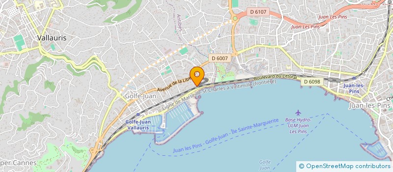 localisation de l'entreprise SAS BATIMAX à VALLAURIS