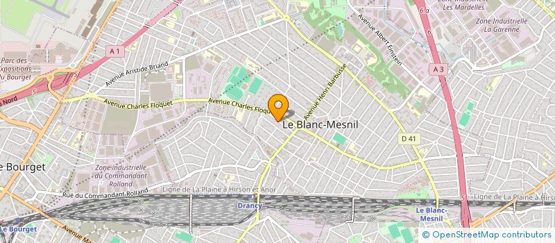 localisation de l'entreprise SAS BATIMENT à LE BLANC-MESNIL