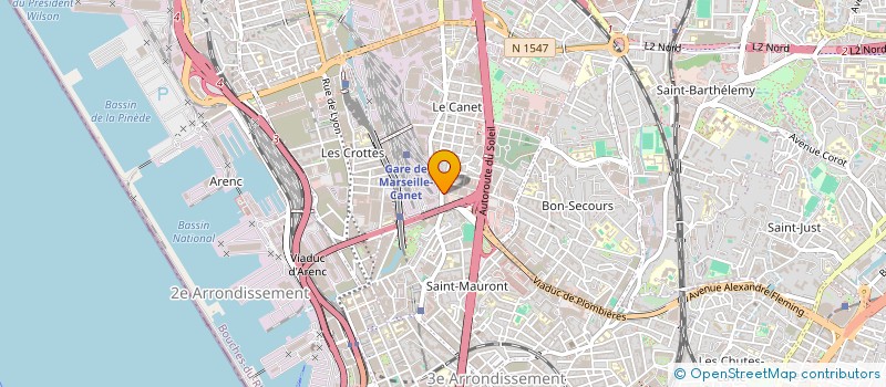 localisation de l'entreprise SAS BATIMENT VERT à MARSEILLE