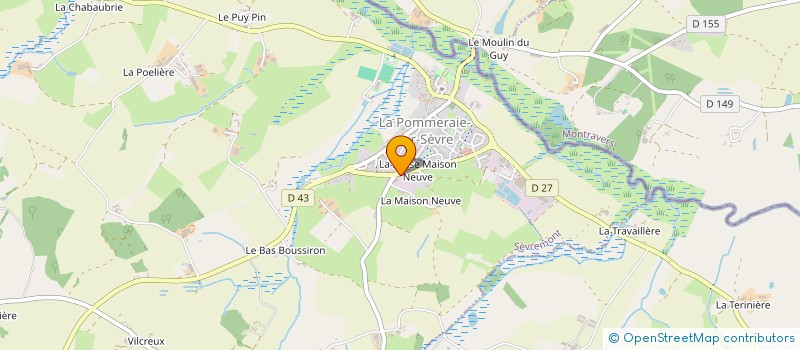 localisation de l'entreprise SAS BATIPOM à SEVREMONT