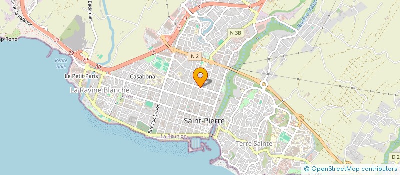 localisation de l'entreprise SAS BATISSEURS REUNION à SAINT-PIERRE