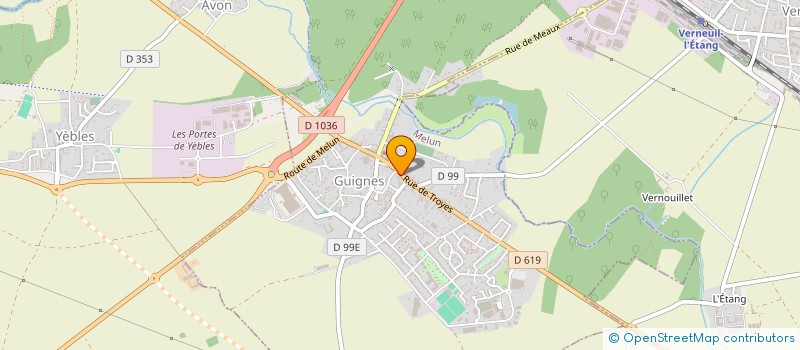 localisation de l'entreprise SAS BAYA à GUIGNES