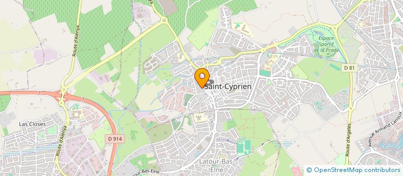 localisation de l'entreprise SAS BAYLE-INIGUEZ  SAINT-CYPRIEN