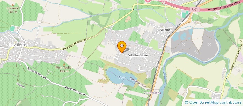 localisation de l'entreprise SAS BBZ  CARCASSONNE