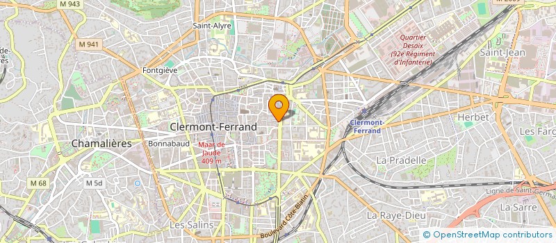 localisation de l'entreprise SAS BD TRUDAINE 5  CLERMONT FERRAND